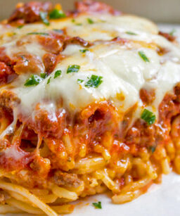 Children's Baked Spaghetti and Meat Sauce