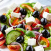 Greek Salad from Top Pizza and Spaghetti House Lethbridge