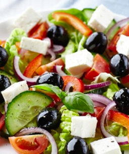 Greek Salad from Top Pizza and Spaghetti House Lethbridge