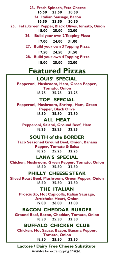 Top Pizza & Spaghetti House