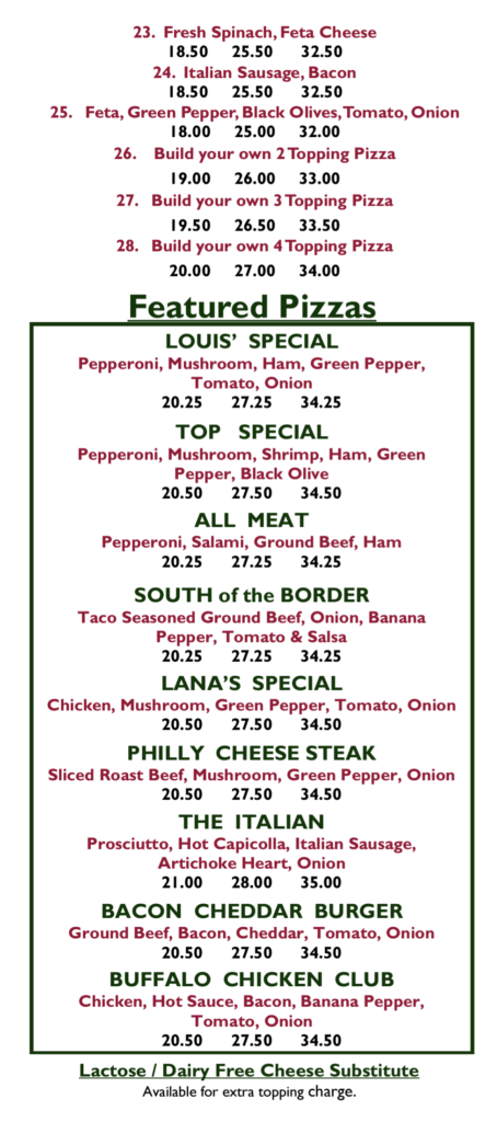Top Pizza & Spaghetti House