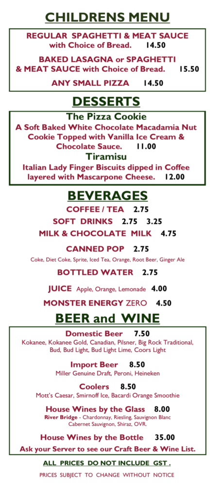 Top Pizza & Spaghetti House