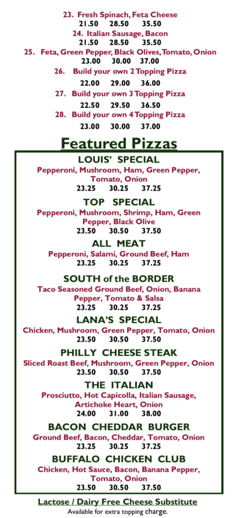 Top Pizza & Spaghetti House